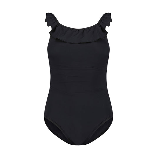 Flamingo Ruffle One-Piece Swimsuit