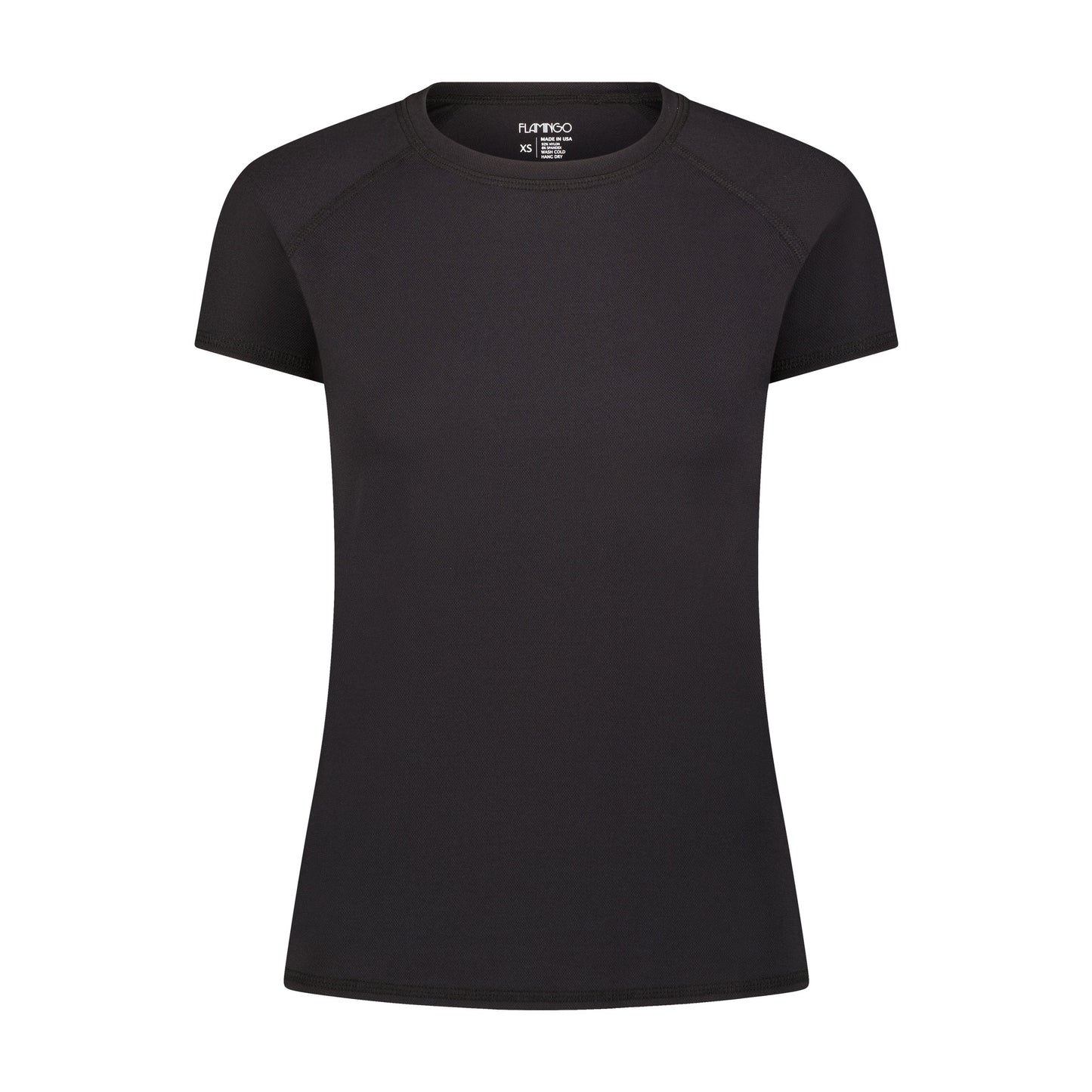 Flamingo Mesh Crew Neck Short-Sleeve Rash Guard