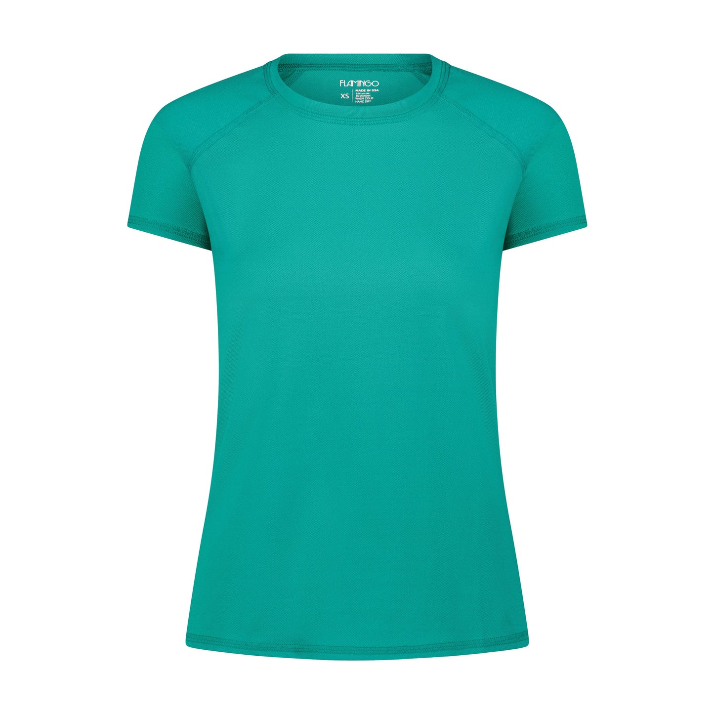 Flamingo Mesh Crew Neck Short-Sleeve Rash Guard