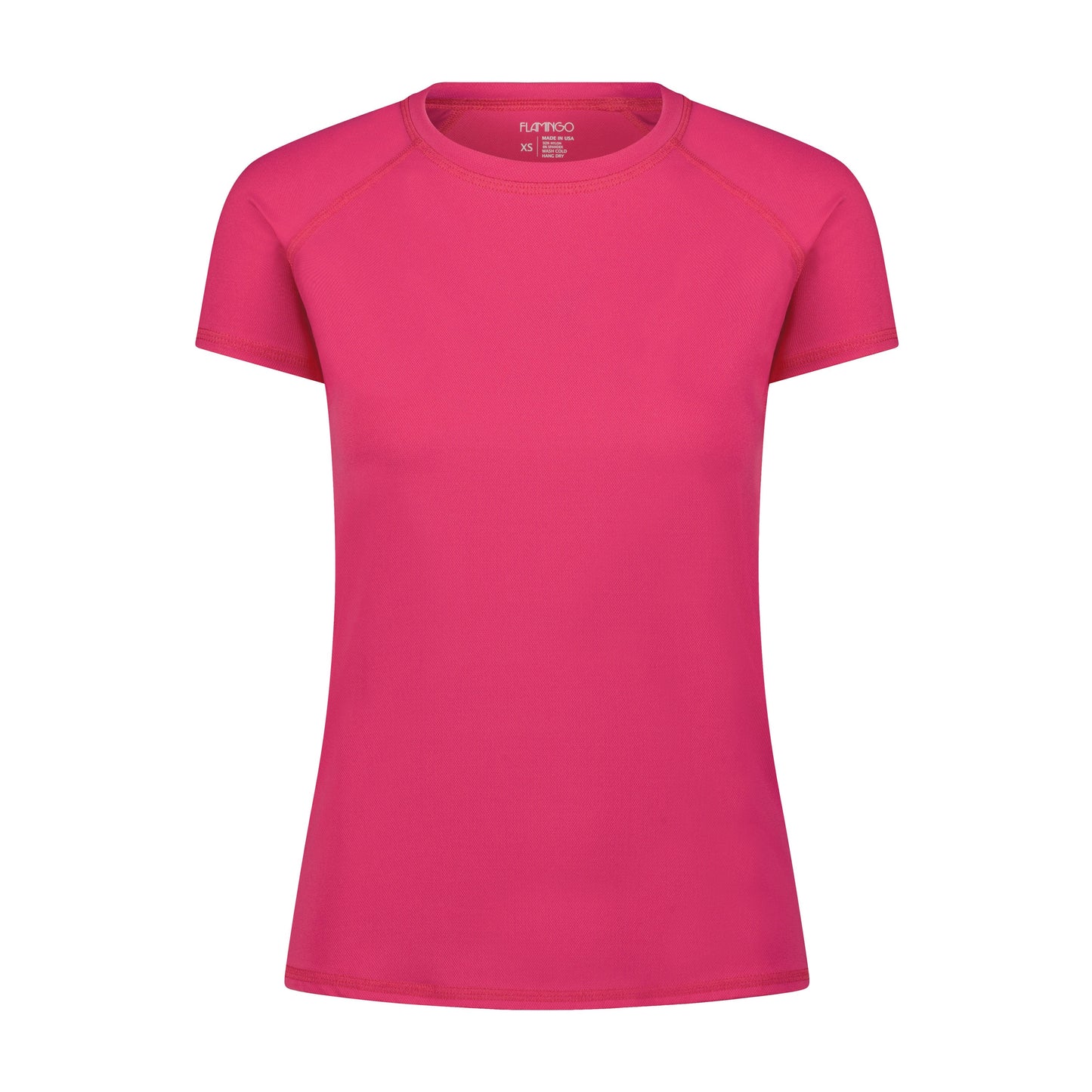 Flamingo Mesh Crew Neck Short-Sleeve Rash Guard