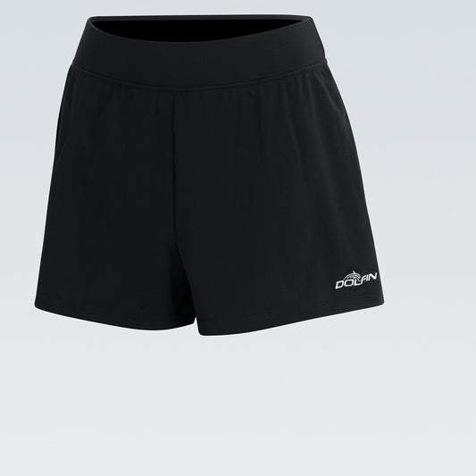 Dolfin Women's Aquashape Black Solid Loose Fit Short