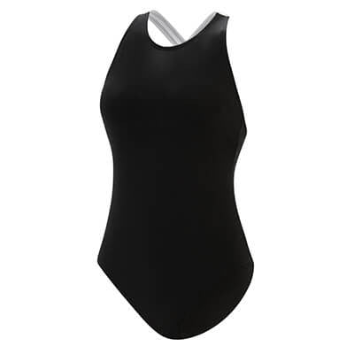 Dolfin Women's Aquashape Solid Scoop Neck Contemporary One-Piece w/Criss-Cross Back Straps Swimsuit