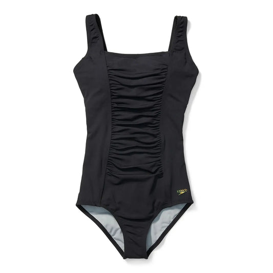 Speedo Adjustable Shirred One Piece Swimsuit