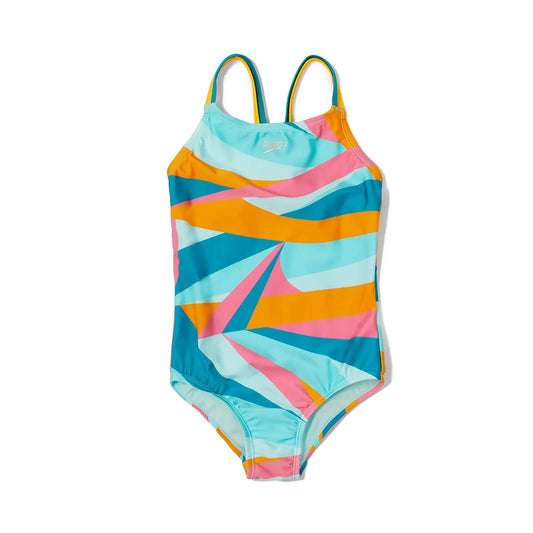 Speedo Print Strappy Back One Piece