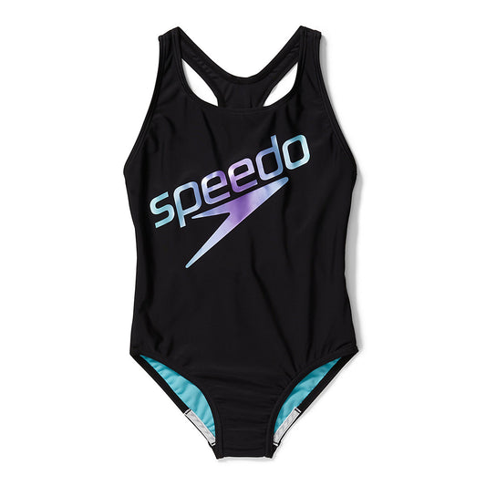 Speedo Girls Logo one Piece Swimsuit