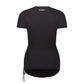 Flamingo Mesh Crew Neck Short-Sleeve Maternity Rash Guard - Blue