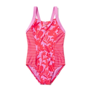 Speedo Print Blocked One Piece Swimsuit