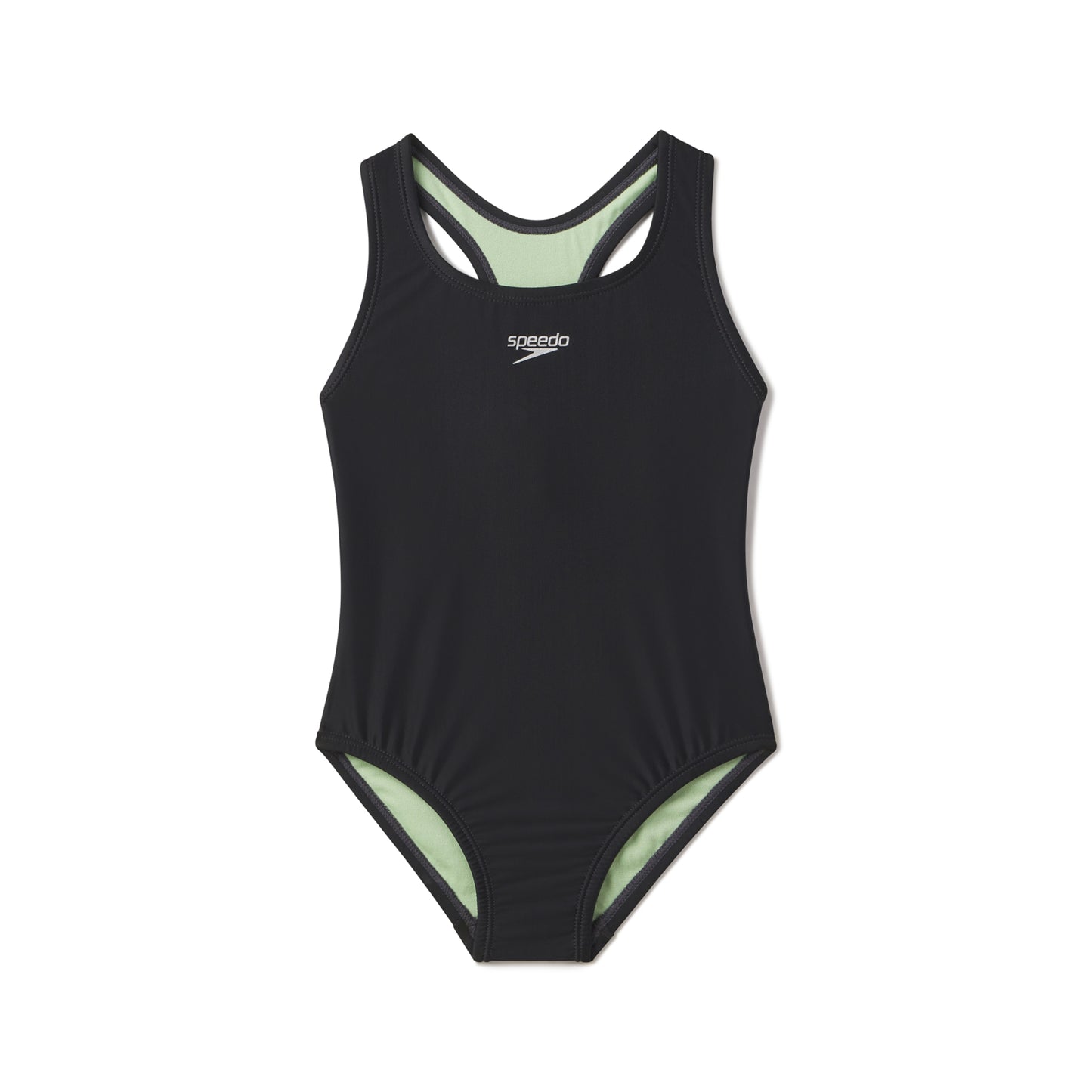 Speedo Girls' Solid Racerback One Piece Swimsuit