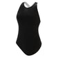 Dolfin Women's Aquashape Solid Scoop Neck Contemporary One-Piece w/Criss-Cross Back Straps Swimsuit