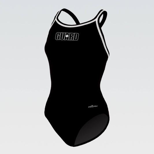 Dolfin Guard Piped Racer Back Swimsuit